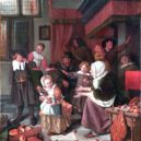 Sinterklaas a Černý Pete - 1 – Jan_Steen_–_PO NADÍLCE – wikipedia