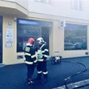 Požár elektra v Bubenči - 1 hasiči