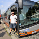 Hybridní autobus v ulicích Prahy 3 - 1 p3++++