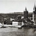 Praha objektivem Františka Fridricha - 1 staroměstské mlýny karlův most fridrich 60.létaDSC05101
