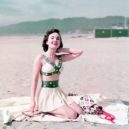 Bikini - 1956 – Anny Blyth – dvoudílné plážové oblečení -Daily Express