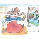 Sportovní vtipy v YMCe - 1_Z výstavy karikatur v Paláci YMCA_autor Jan Tomaschoff_ foto archiv_repro zdarma