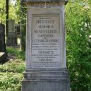 litografie - náhrobek