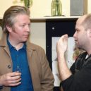 Kurz negativního myšlení - 3_Bård Breien s ředitelem Švandova divadla a režisérem jevištní adaptace Danielem Hrbkem_foto archiv divadla_repro zdarma