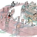 Sportovní vtipy v YMCe - 3_Z výstavy karikatur v Paláci YMCA_autor Jan Tomaschoff_foto archiv_repro zdarma