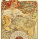 Bretaňské motivy v Paláci Kinských - 6 mucha sušenky lefévre-utile, 1896