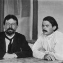 Gorkij - Anton Čechov a Gorkij. 1900, Jalta – wikipedie