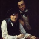 Franz Xaver Winterhalter - Autoportrét Franze Xavere Winterhaltera (vlevo) společně s bratrem (rovněž malířem) – wikipedie