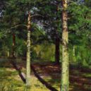 Šiškin - Borovice ozářené sluncem(1866)