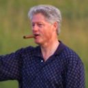 Monika Lewinská - Bývalý prezident Clinton s doutníkem Gurkha – Corona Cigar Company