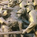 Kim Ir-sen - Detail z Monumentu revolučního protijaponského odboje- archiv autora