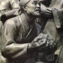 Kim Ir-sen - Detail z Monumentu socialistické revoluce – archiv autora