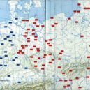 Železná opona - Dislokace divizí západního a východního bloku ve střední Evropě v létě 1988 – takřka trojnásobná převaha sovětských divizí nad západními