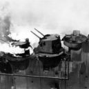 USS Franklin - Děla na zádi lodi v plamenech – 19. březen 1945 – wikipedia – kopie