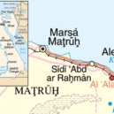 Montgomery - El Alamein na mapě severního pobřeží Egypta – WIKIPEDIA