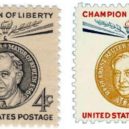 Ernst Reuter, starosta Berlína - Ernst Reuter – americké známky v edici z roku 1959 Bojovník za svobodu – Mystic Stamp Company