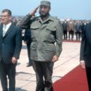 Castro převzal vládu na Kubě - Fidel Castro na letišti s Gustávem Husákem a Lubomírem Štrougalem v roce 1972. – info.cz – kopie