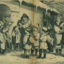 Tří králové - Koleda Tří králů, dobová kresba.