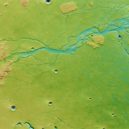 Mars - vyschlé řečiště , v jiných barvách