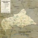 Bokassa - Mapa Středoafrické republiky –