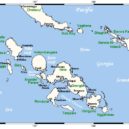 Vylodění na Sicílii 1943 - Mapa oblasti centrálních Šalomounů. Kulský záliv odděluje ostrov Kolombangara na západě zálivu od mnohem většího ostrova New Georgia na jihovýchodě – wikipedia
