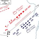 Pappenheim a pappenheimští - Mapa rozestavění jednotek v bitvě u Lutzenu – wikipedie
