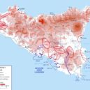 Vylodění na Sicílii 1943 - Mapa spojeneckých vylodění na Sicílii 10. července 1943 – WIKIPEDIE