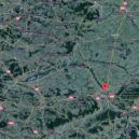 Sv. Jenovéfa, patronka Paříže - Mapa vzdálenosti města Troyes od Paříže, kam plula sv. Jenovefa po řece Seině pro obilí. – wikipedia