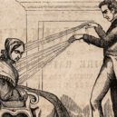 Mesmer a mesmerismus - V0011094ET A practictioner of Mesmerism using Animal Magnetism