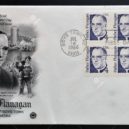 Otec Flanagan a jeho Boys Town - UNITED STATES OF AMERICA – CIRCA 1986: Postage stamp printed in USA, shows Father Edward Joseph Flanagan, circa 1986