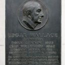 Edgar Wallace - Pamětní deska na ´Fleet Street´, londýnské království novin – wikipedie