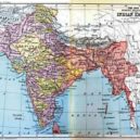 Jak Britové dobyli Tibet - Politická mapa Britské Indie, s územím pod přímou britskou správou (červěně) a s vazalskými knížecími státy (žlutě) r. 1893 – wikipedia