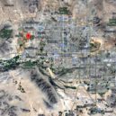 UFO nad Arizonou 1997 - Poloha Lukeovy letecké základny – jižně leží pohoří Sierra Estrella – mapy google