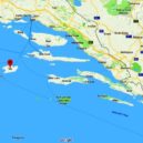 Bitva u Visu 1866 - Poloha ostrova Visu vzhledem k Dubrovníku a Splitu – mapygoogle
