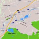 Bítva u Turnova 1468 - Poloha rybníku Žabakor a Turnova – mapygoogle