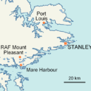 Okupace Falkland Argentinou - Port Stanley na mapě – WIKIPEDIA