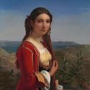 Franz Xaver Winterhalter - A girl from Procida.*oil on canvas.*signed b.l..*1822