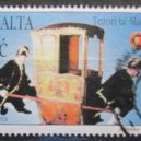 Nosítková služba Brno - Poštovní známka Malta 1997 – historická nosítka – aukro.cz