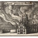 Václav Hollar - Požár staré katedrály sv. Pavla v roce 1666 – wikipedie