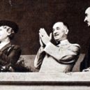 X. všesokolský slet - Prezident Edward Beneš s manželkou sledují sletová vystoupení – archiv autora