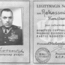 Maršál Rokossovskij - Rokossovského legitimace coby člena komunistické strany Polska – wikipedie