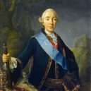 Hrabě Saint-Germain - Ruský car Petr III., manžel Kateřiny II. Veliké; zbaven vlády r. 1762 za pomoci hraběte Saint Germaina – cs. wikipedia