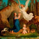 Sv. Jenovéfa - SV. JENOVÉFA UTĚŠOVANÁ ANDĚLEM -SBIRKY.MORAVSKA-GELERIE.CZ