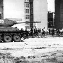 Východoněmecké povstání 1953 - Berlin, Aufstand, sowjetischer Panzer