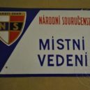 Národní souručenství - Tabule Národního souručenství – e.sbirky.cz