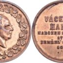 Václav Hanka - VÁCLAV HANKA – MĚDĚNÁ ÚMRTNÍ MEDAILKA – Nume.cz