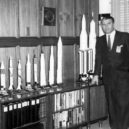 Kosmické závody - Wernher von Braun u modelů amerických nosných raket – actual