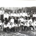 Pionýři – malované děti - Základní osmiletá škola Mýto – počátek 50. let – 2 – archiv Václava Pavlka