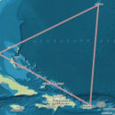 USS Cyclops (AC -4) - Bermudský trojúhelník, mapa