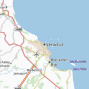 Ferdinand Maxmilián - mapa s Veracruz